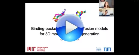 Video of project: Binding-pocket conditioned diffusion models for 3D molecular graph generation