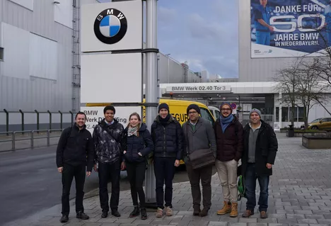 TUM-DI-LAB Students and BMW Mentors visiting the BMW Group Plant Dingolfing