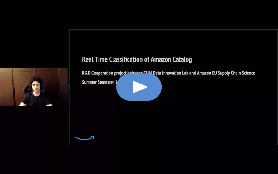 Video of project: Real Time Classification of Amazon Catalog 