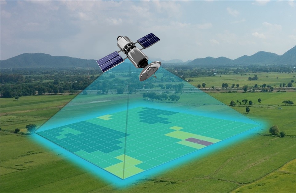 Illustration describing the project Soybean yield estimation with Machine Learning and Remote Sensing in Brazil