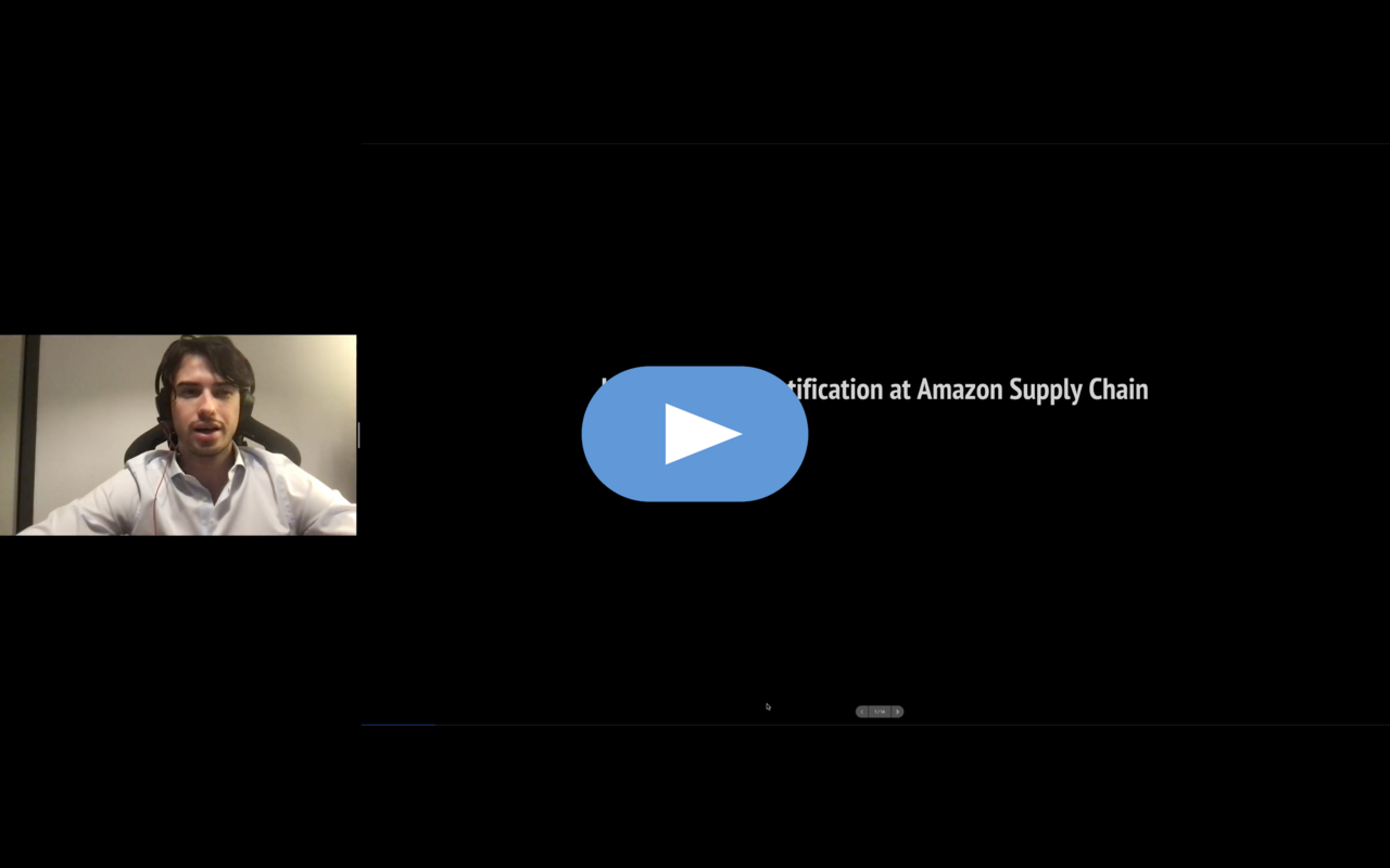 Video about Uncertainty Quantification at Amazon Supply Chain