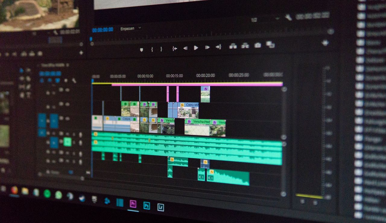 A screenshot of a video-editing software