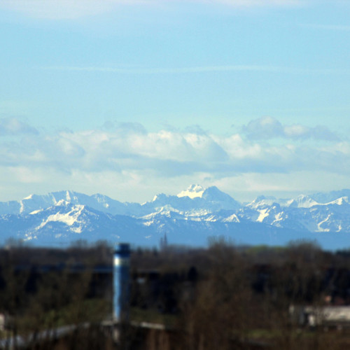 Aussicht vom MDSI mit Alpenpanorama